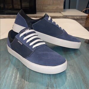 Supra Men’s Navy Blue Suede Skate Shoes Size 10